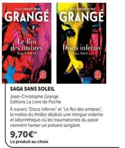 Hyper U Le livre de poche - saga sans soleil offre