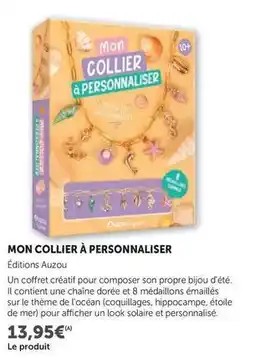 Hyper U Auzou - mon collier à personnaliser offre