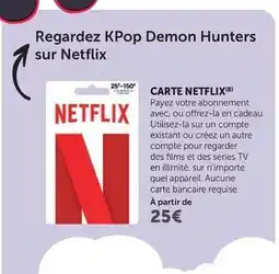 Hyper U Carte kpop demon hunters offre
