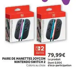 Hyper U Switch - paire de manettes joycon 2 offre