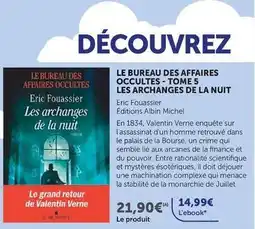 Super U Valentin - le bureau des affaires occultes - tome 5 les archanges de la nuit offre