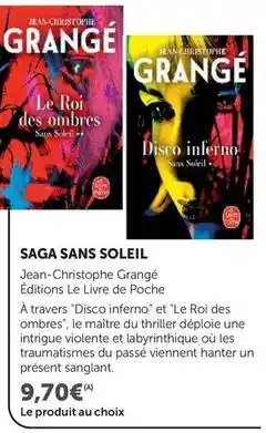 Super U Le livre de poche - saga sans soleil offre
