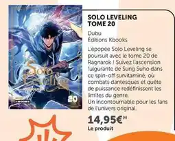 Super U Solo - leveling tome 20 offre