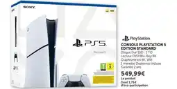 Super U Sony - console playstation 5 edition standard offre
