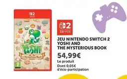 Super U Switch - jeu nintendo 2 yoshi and the mysterious book offre