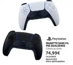 Super U Manette sans fil ps5 dualsense offre