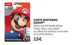 Super U Nintendo - carte offre