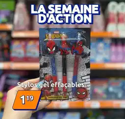 Action Marvel - stylos gel effacables offre