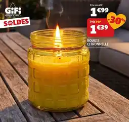 GiFi Génie - bougie citronnelle offre