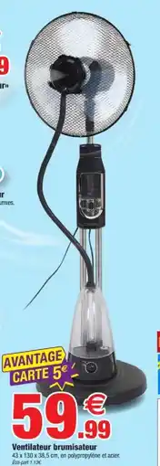 Bazarland Ventilateur brumisateur offre