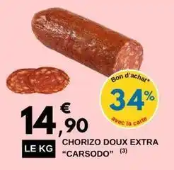 E.Leclerc Chorizo doux extra offre