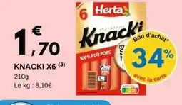 E.Leclerc Herta - knacki x6 offre