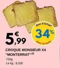 E.Leclerc Croque monsieur x4 offre
