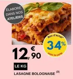 E.Leclerc Lasagne bolognaise offre