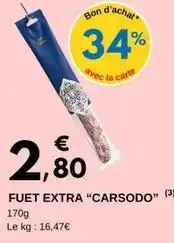 E.Leclerc Fuet extra carsodo offre