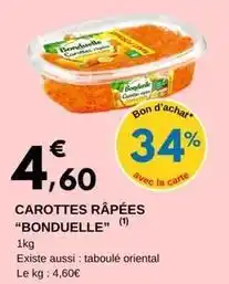 E.Leclerc Bonduelle - carottes râpées offre