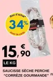 E.Leclerc Saucisse sèche perche offre