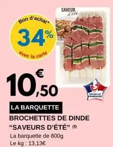 E.Leclerc Brochettes de dinde offre