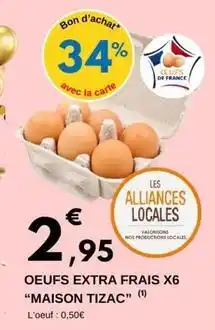 E.Leclerc Oeufs extra frais x6 offre