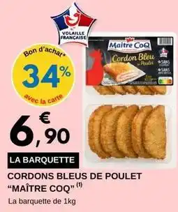 E.Leclerc Maître coq - cordons bleus de poulet offre