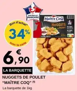 E.Leclerc Maître coq - nuggets de poulet offre