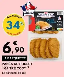 E.Leclerc Maître coq - panes de poulet offre