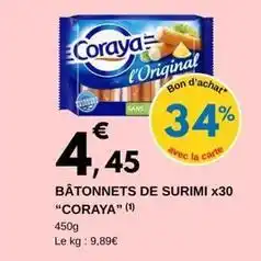 E.Leclerc Coraya - bâtonnets de surimi offre