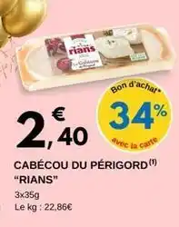 E.Leclerc Rians - cabécou du périgord offre