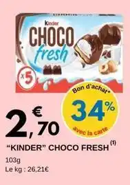 E.Leclerc Kinder - kinder choco fresh offre
