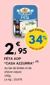 E.Leclerc Casa azzurra - fêta aop offre