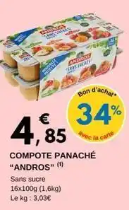 E.Leclerc Andros - compote panaché offre