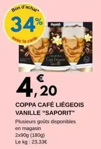 E.Leclerc Saporit - coppa café liégeois vanille offre