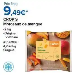 Costco Morceaux de mangue offre