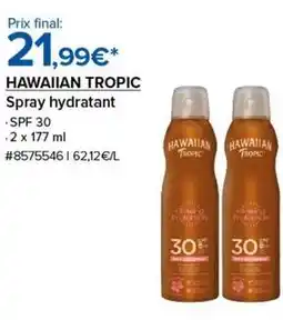 Costco Hawaiian tropic - spray hydratant offre