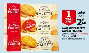 Auchan La mère poulard la grande galette offre
