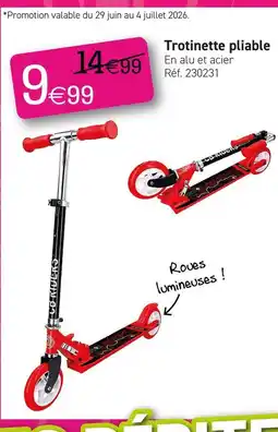 Kandy Trotinette pliable offre