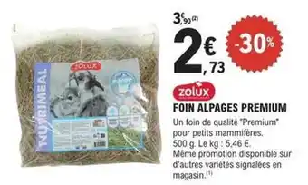 Zolux - foin alpages premium