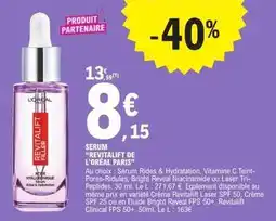 E.Leclerc Serum revitatilt de l'oréal paris offre