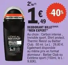 E.Leclerc L'oréal - deodorant bille offre