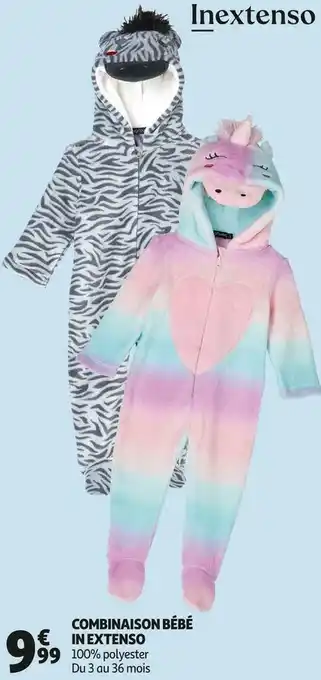 Auchan In extenso combinaison bébé offre