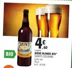 E.Leclerc Bière blonde bio offre