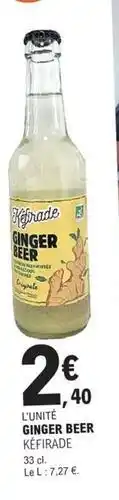 E.Leclerc Ginger beer offre