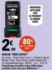E.Leclerc Total - douche men expert offre