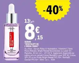E.Leclerc Serum revitatif de l'oréal paris offre