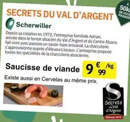 E.Leclerc Secrets du val d'argent - saucisse de viande offre