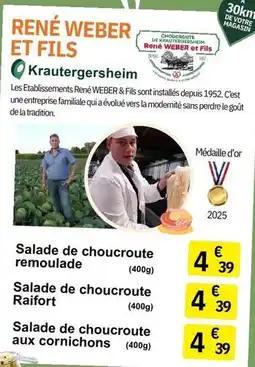 E.Leclerc Weber - salade de choucroute aux cornichons offre