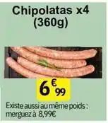 E.Leclerc Chipolatas x4 offre