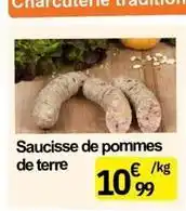 E.Leclerc Saucisse de pommes de terre offre