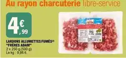 E.Leclerc Adam - lardons allumettes fumés offre