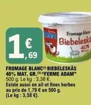E.Leclerc Adam - fromage blanc offre